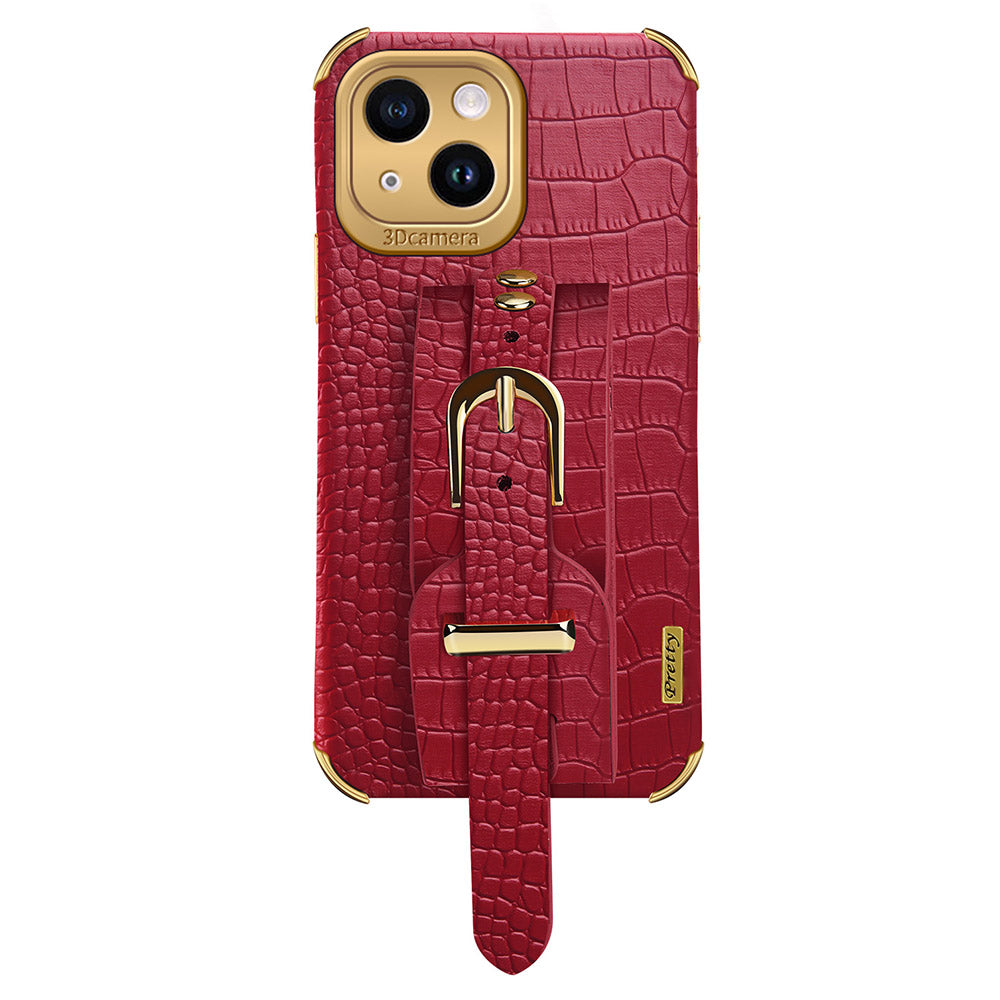 Galvanické pouzdro na telefon pro iPhone 14 Plus Ochranné pouzdro se stojánkem na poutko Galvanické pouzdro na telefon pro iPhone 14 Plus Ochranné pouzdro se stojánkem na poutko